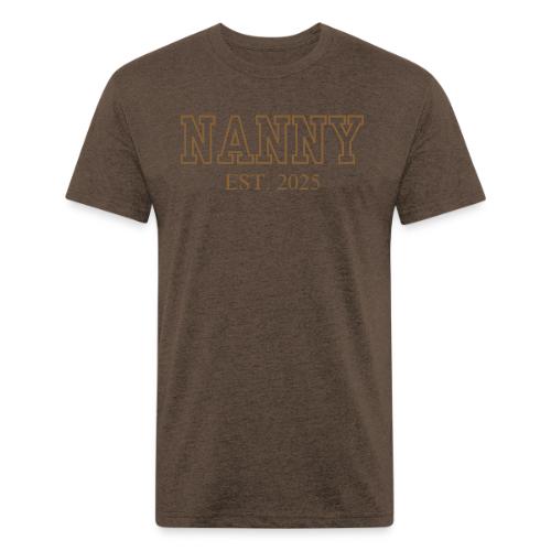 Nanny Est. 2025 (Brown Font) - Unisex Poly/Cotton T-Shirt