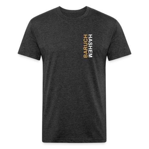 Baruch HaShem – Vertical - Unisex Poly/Cotton T-Shirt