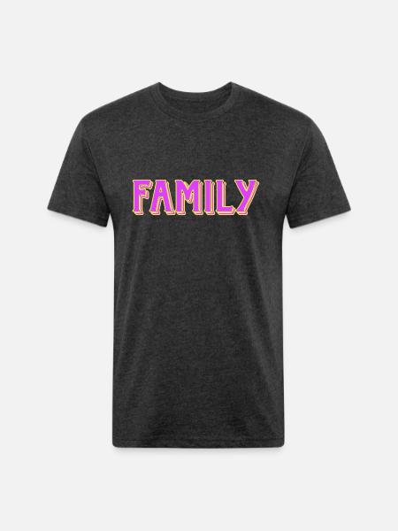 for family - Unisex Poly/Cotton T-Shirt - heather black