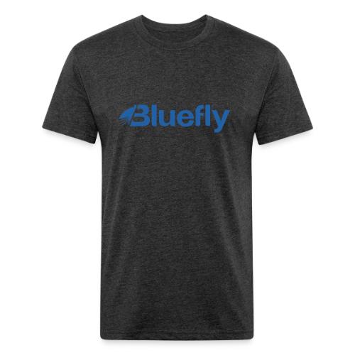 Bluefly Logotype - Blue - Unisex Poly/Cotton T-Shirt