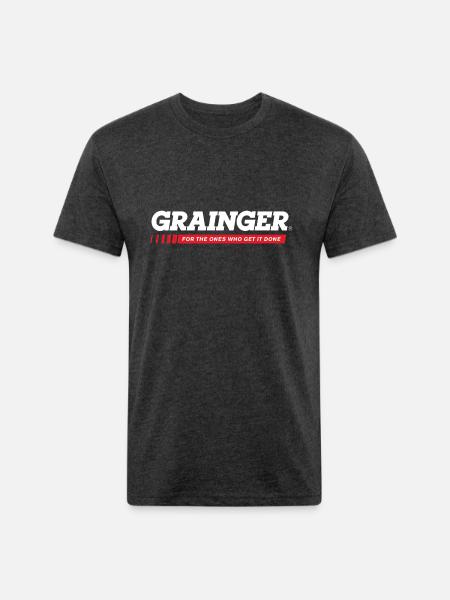 Grainger Logo - Unisex Poly/Cotton T-Shirt - heather black