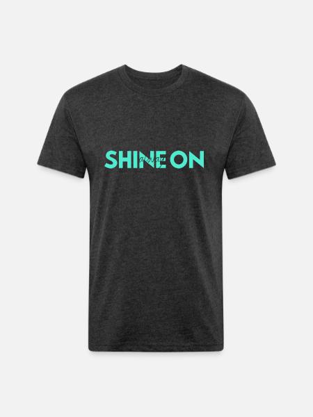 Shine On Always green - Unisex Poly/Cotton T-Shirt - heather black