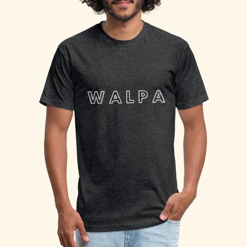 WALPA Bathymetric Contours - Men’s Fitted Poly/Cotton T-Shirt