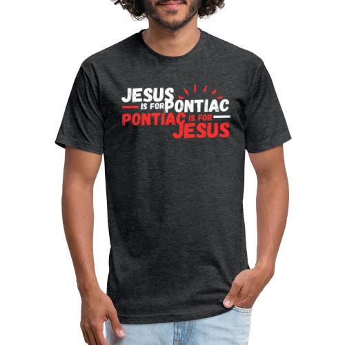 Jesus Is For Pontiac (White/Red) - Unisex Poly/Cotton T-Shirt