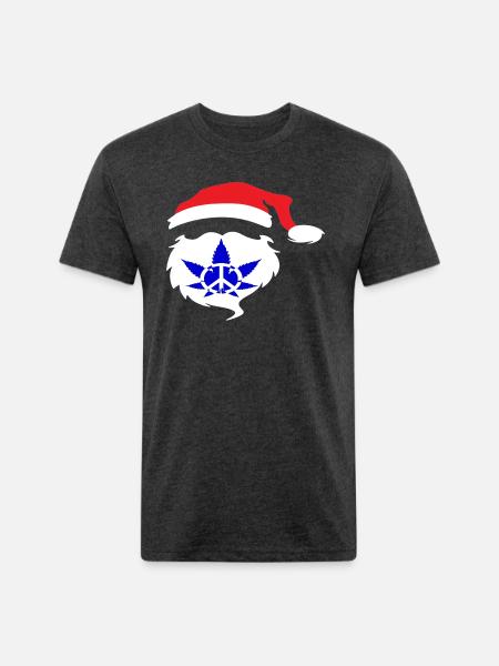 t-s happy CLASSIC - Unisex Poly/Cotton T-Shirt - heather black