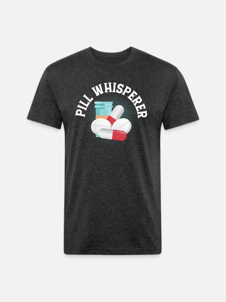 Pill Whisperer Pharmacist Pharmacy - Unisex Poly/Cotton T-Shirt - heather black