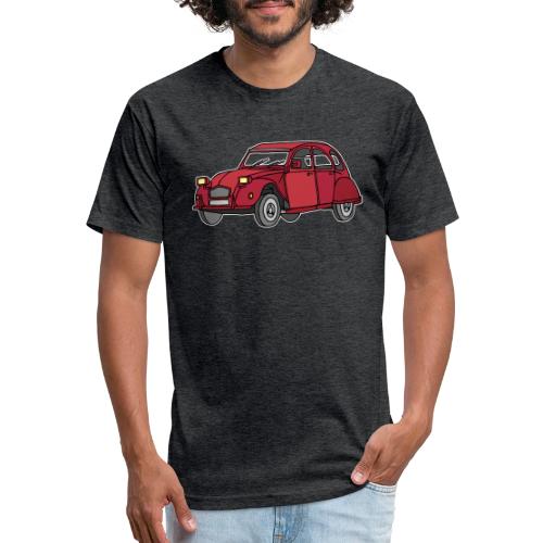 Red car 2CV - Unisex Poly/Cotton T-Shirt