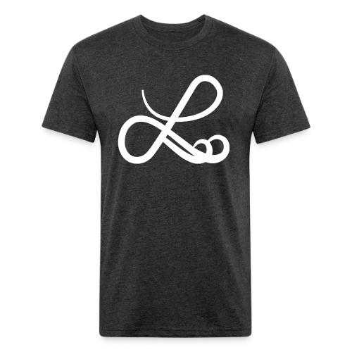 Luxshop4U big logo (WHITE) - Unisex Poly/Cotton T-Shirt