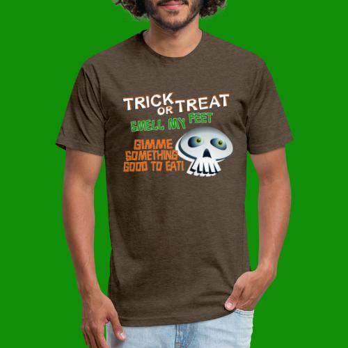Trick or Treat, Smell My Feet - Men’s Fitted Poly/Cotton T-Shirt