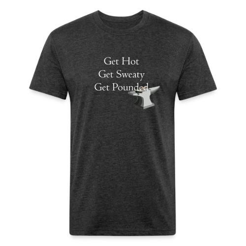Get Hot Get Sweaty - Men’s Fitted Poly/Cotton T-Shirt