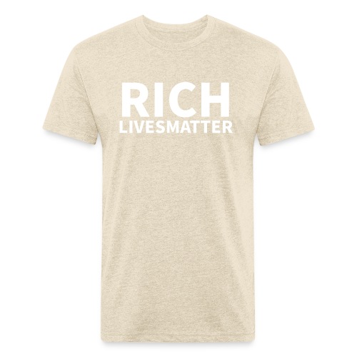 Rich Lives Matter Official - Men’s Fitted Poly/Cotton T-Shirt