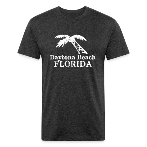 Daytona Beach Florida Palm Tree Souvenirs Gifts - Men’s Fitted Poly/Cotton T-Shirt