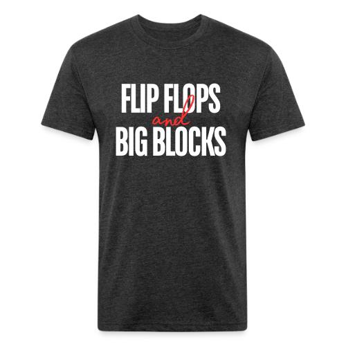 Flip Flops & Big Blocks - Unisex Poly/Cotton T-Shirt