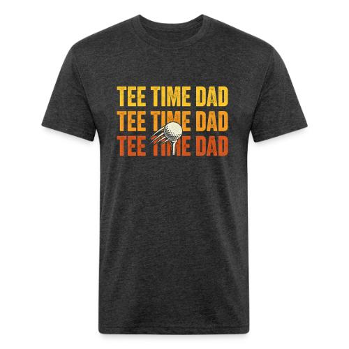 Tee Time Dad - Golf Dad Gift Tee - Unisex Poly/Cotton T-Shirt
