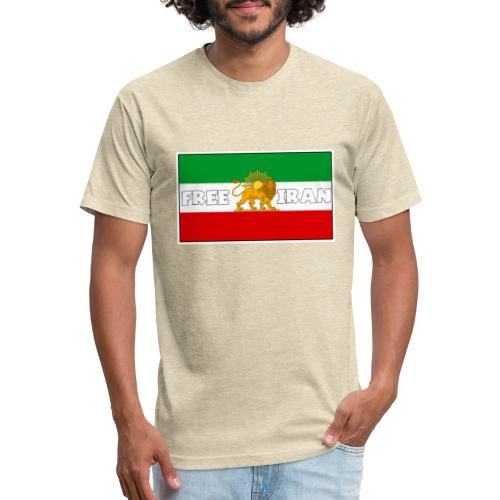 Free Iran For Ever - Men’s Fitted Poly/Cotton T-Shirt
