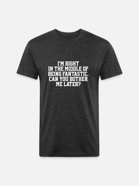 BEING FANTASTIC - Unisex Poly/Cotton T-Shirt - heather black