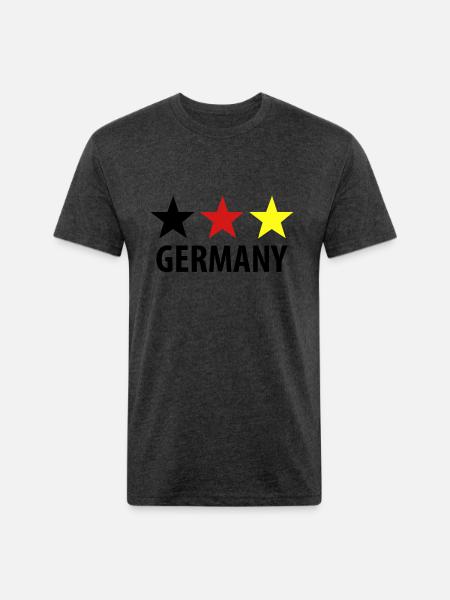 germany - Unisex Poly/Cotton T-Shirt - heather black