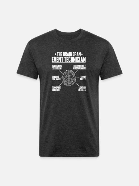 Event Technician Event Technology - Unisex Poly/Cotton T-Shirt - heather black