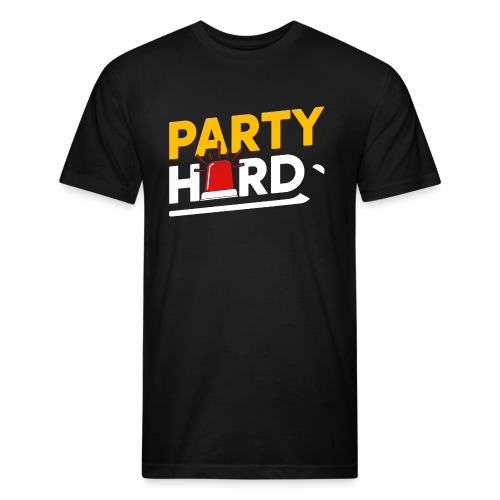 Party Hard - Men’s Fitted Poly/Cotton T-Shirt