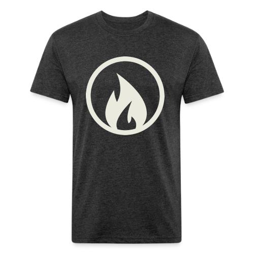 POP CHURCH Flame “cream” - Unisex Poly/Cotton T-Shirt