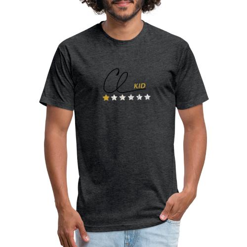 Black n Gold Logo - Men’s Fitted Poly/Cotton T-Shirt