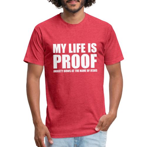 Proof: Anxiety Bows At Jesus Name - Unisex Poly/Cotton T-Shirt