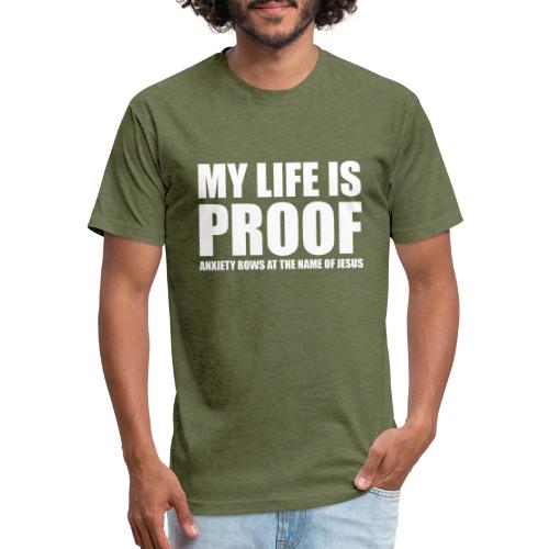 Proof: Anxiety Bows At Jesus Name - Unisex Poly/Cotton T-Shirt