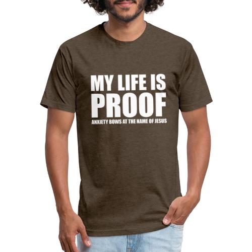 Proof: Anxiety Bows At Jesus Name - Unisex Poly/Cotton T-Shirt