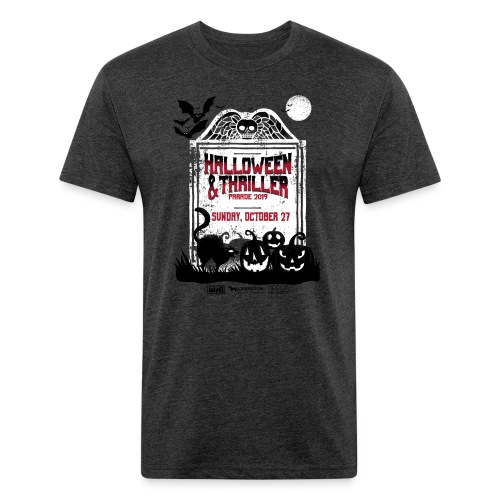 Thriller 2019 Lexington, Ky. Halloween Parade - Men’s Fitted Poly/Cotton T-Shirt