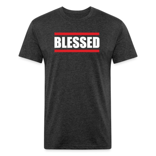 Blessed Christian - Men’s Fitted Poly/Cotton T-Shirt