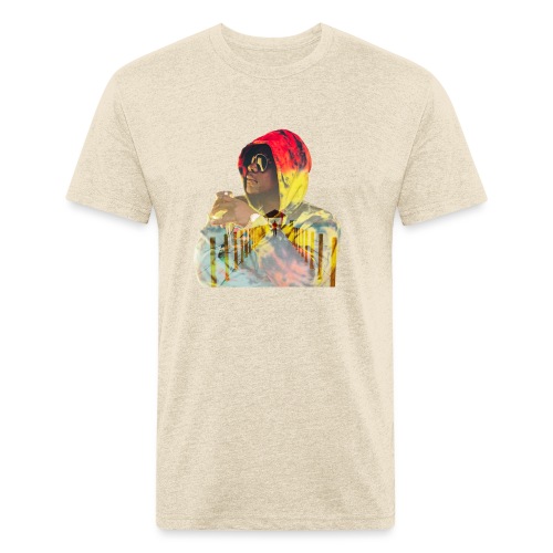 Bishop Portrait Monogram - Men’s Fitted Poly/Cotton T-Shirt