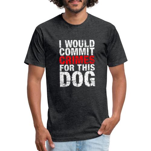 Id Commit Crimes for This Dog Funny Tee - Unisex Poly/Cotton T-Shirt