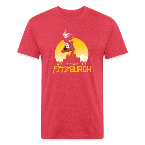 Welcome to Fitzburgh - Men’s Fitted Poly/Cotton T-Shirt