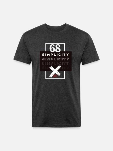 Simplicity - Unisex Poly/Cotton T-Shirt - heather black