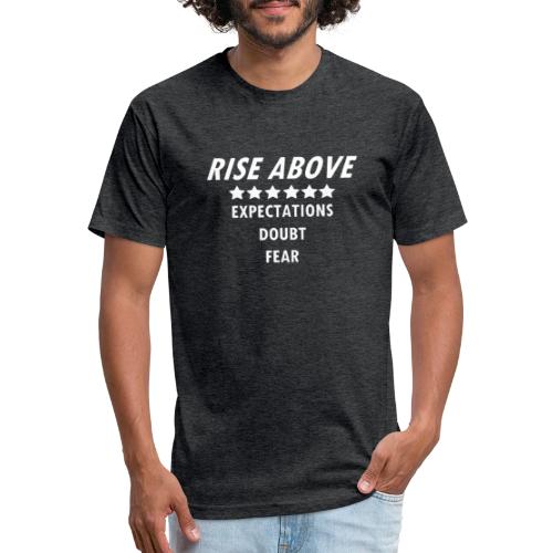 Rise Above (White font) - Unisex Poly/Cotton T-Shirt