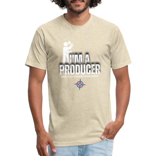 I'm a Producer White - Men’s Fitted Poly/Cotton T-Shirt