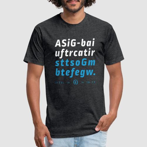 2 Timothy 3:16-17 (NIV) First Letter Memory - Unisex Poly/Cotton T-Shirt