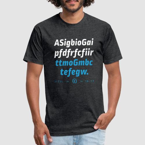 2 Timothy 3:16-17 (NKJV) First Letter Method - Unisex Poly/Cotton T-Shirt