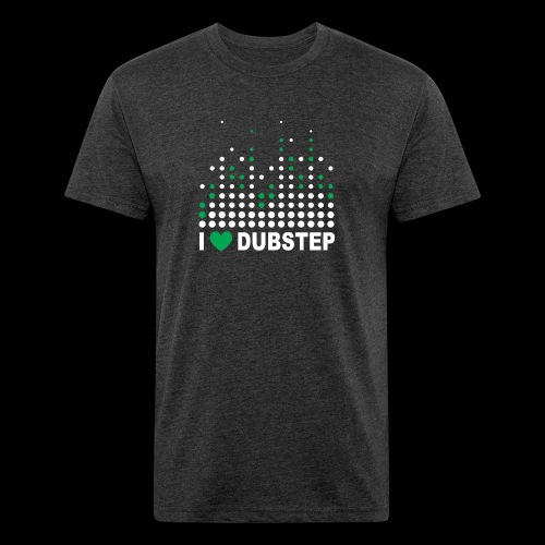 I heart dubstep - Men’s Fitted Poly/Cotton T-Shirt