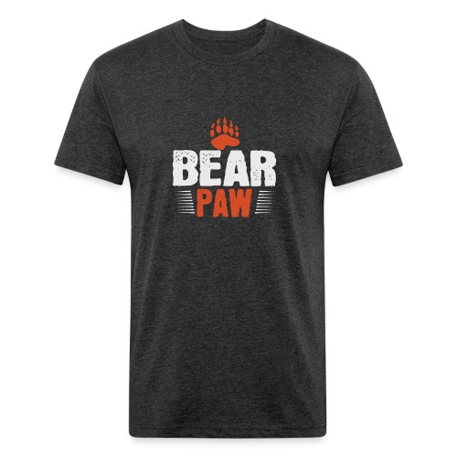 Bear paw - Men’s Fitted Poly/Cotton T-Shirt