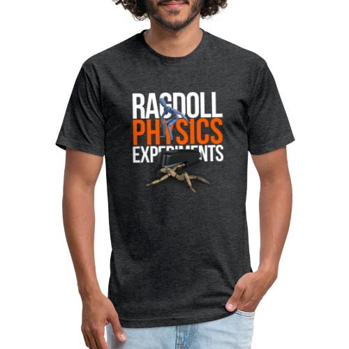 RagDoll Physics Experiments - Staplin' BFF - Men’s Fitted Poly/Cotton T-Shirt