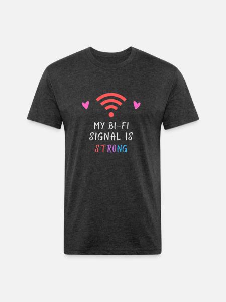 Bi Panic Active - Unisex Poly/Cotton T-Shirt - heather black