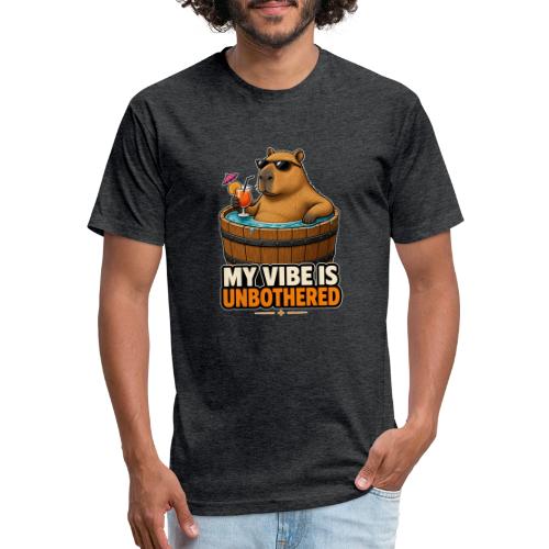 Unbothered Beaver in Wooden Tub - Unisex Poly/Cotton T-Shirt