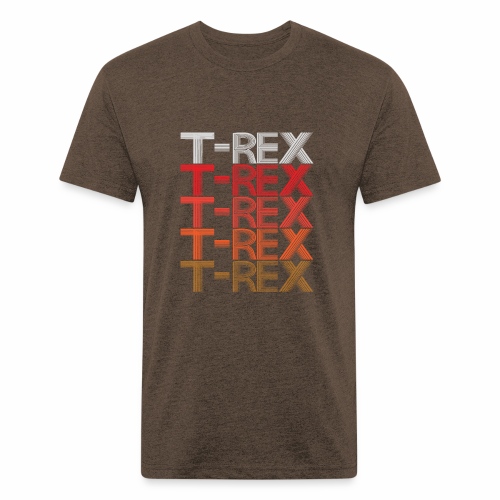 T-REX Tyrannosaur Prehistoric Predator Archeology. - Men’s Fitted Poly/Cotton T-Shirt