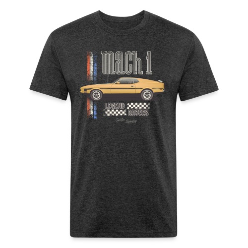 Mach 1 - Legend Racers - Men’s Fitted Poly/Cotton T-Shirt