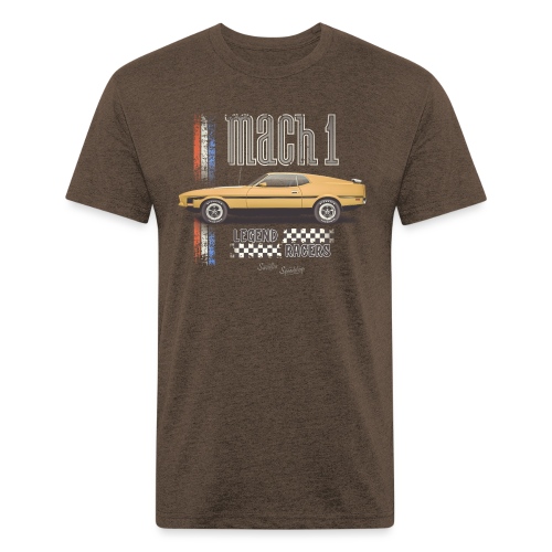 Mach 1 - Legend Racers - Fitted Cotton/Poly T-Shirt by Next Level