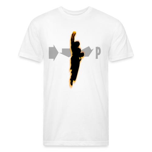 Rising Dragon Fist - Men’s Fitted Poly/Cotton T-Shirt