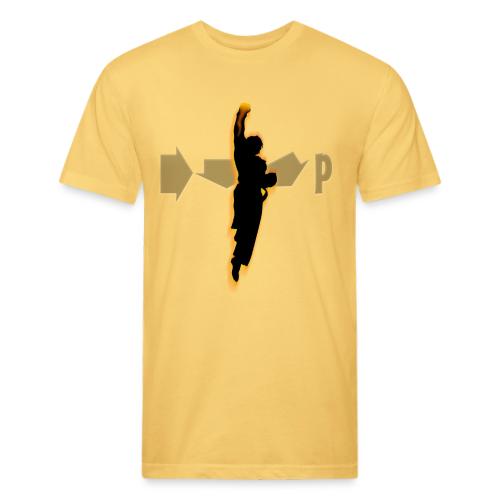 Rising Dragon Fist - Men’s Fitted Poly/Cotton T-Shirt