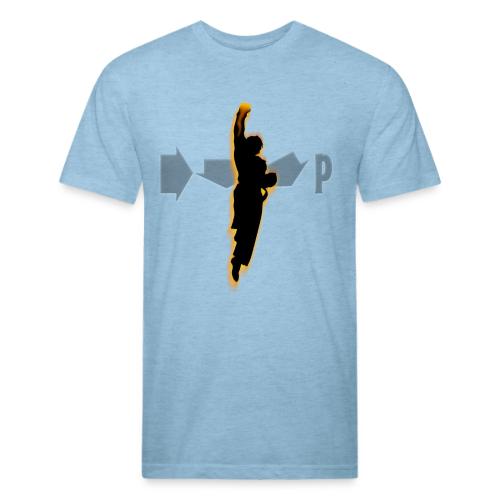 Rising Dragon Fist - Men’s Fitted Poly/Cotton T-Shirt