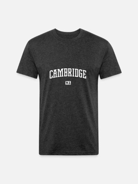 Cambridge Massachusetts - Unisex Poly/Cotton T-Shirt - heather black
